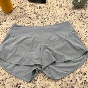 Light Teal Lululemon Athletic Shorts
